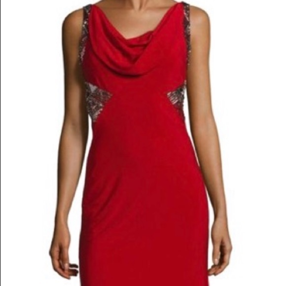 Carmen Marc Valvo infusion sleeveless sequins long gown - Picture 2 of 5
